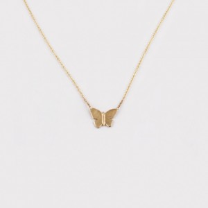 MC Butterfly Necklace Gold